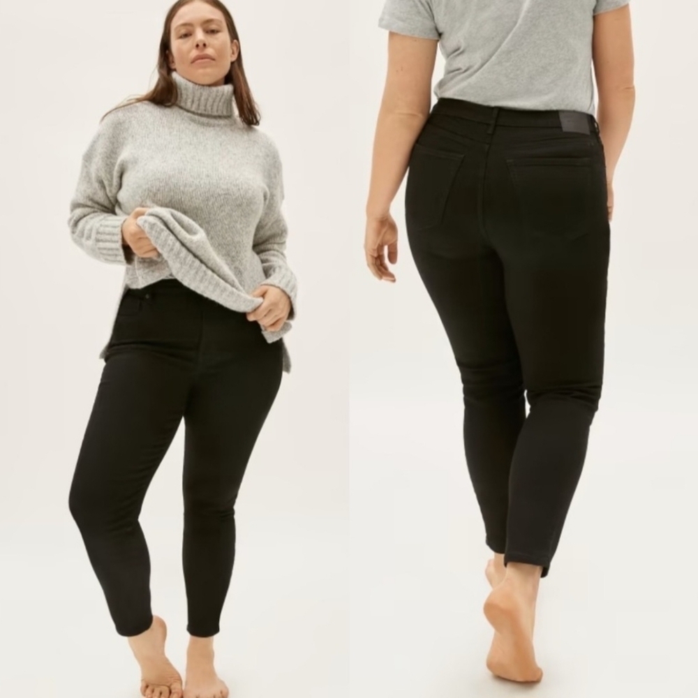 🌻Everlane The Cury Rise Skinny Jean, Black, Size 28 Regular